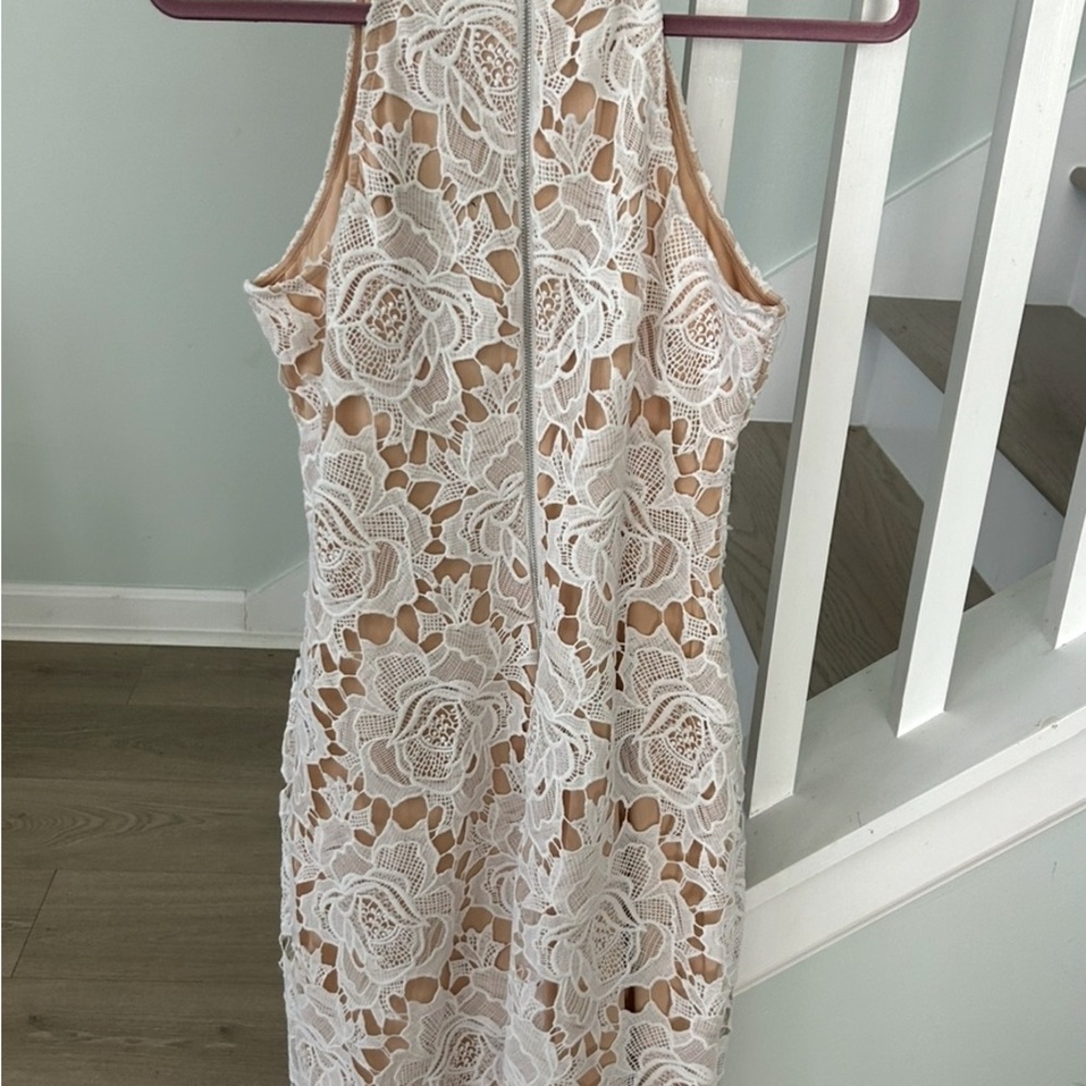 Lulu's Ivory Lace Dress - Picture 2 of 3